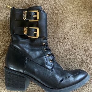 Donald J Pliner Genuine leather black boots